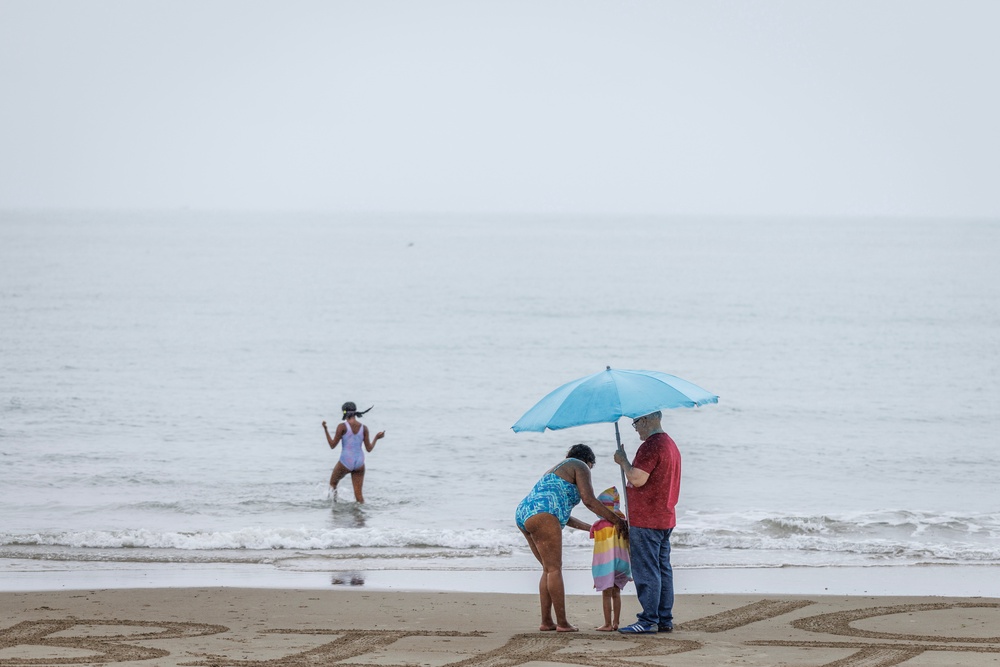 The Met Office said some areas in the country had the ‘first meaningful rain for a long time’ this week after a summer of punishing heatwaves and extremely dry weather had left some areas facing water shortages (Getty)