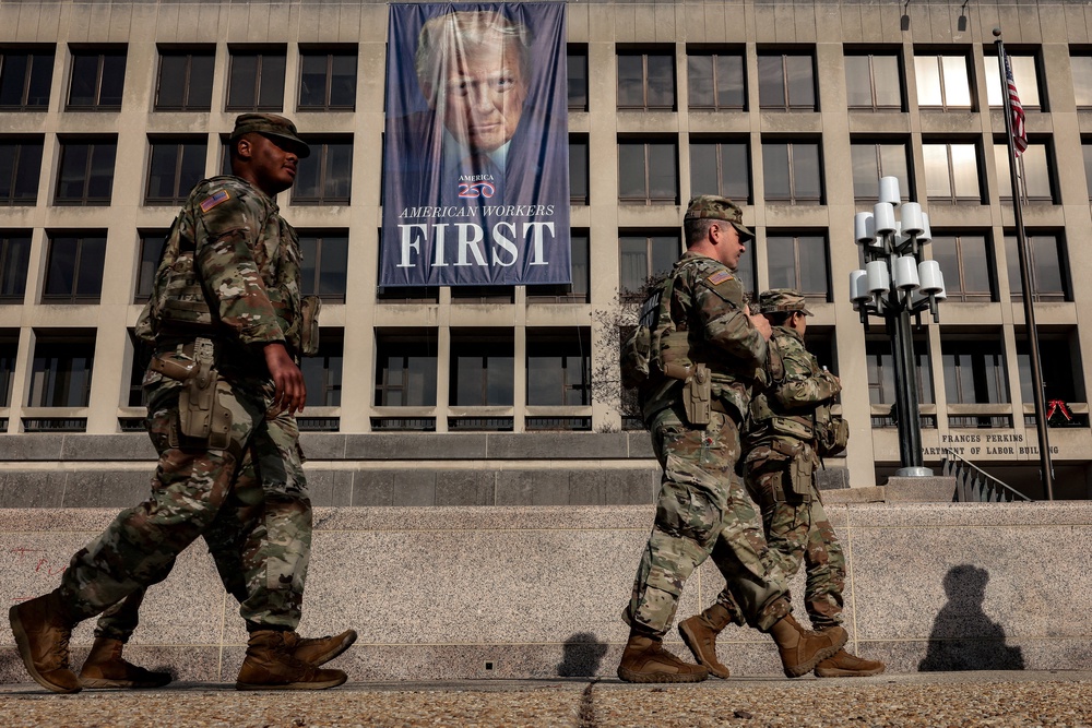Homicide rates had actually fallen in the years leading up to the National Guard's deployment (Reuters)