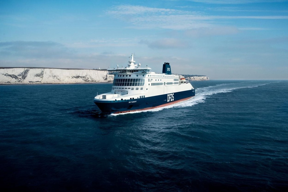 Passengers can purchase wine on board the ferry for duty-free prices (DFDS)