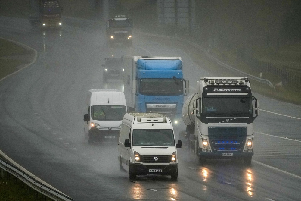 Thunderstorm warnings were issued across parts of England and Wales (Getty)