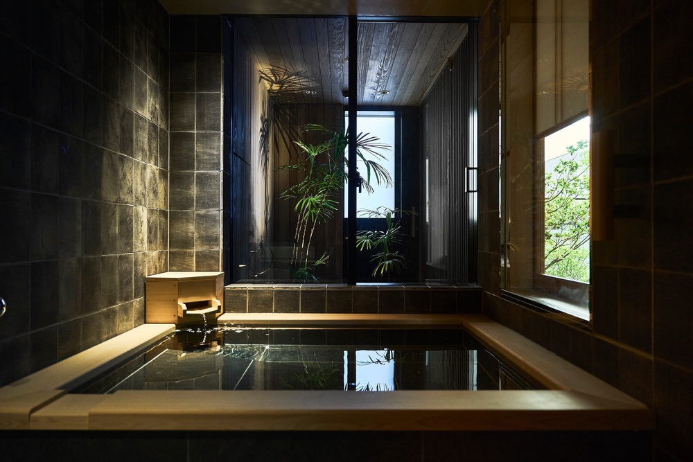 Every room includes its own private onsen (FUFU Tokyo Ginza)