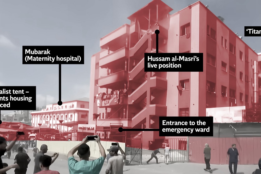 The Nasser Hospital complex in Gaza (The Independent)