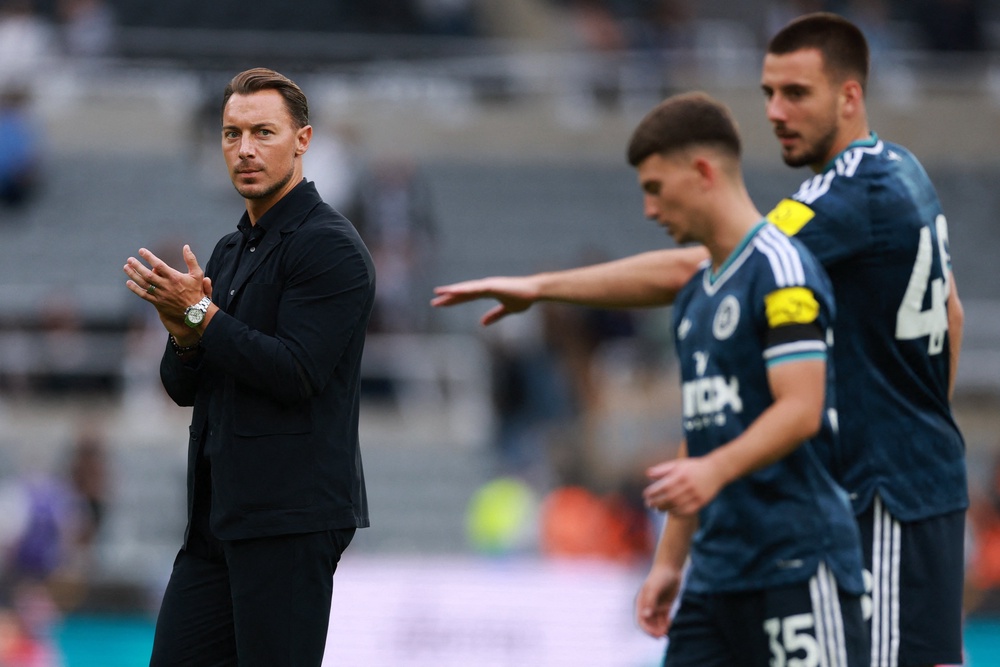 Matthias Jaissle (left) has stepped in for Eddie Howe at Newcastle (Reuters)