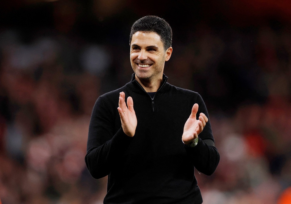 Mikel Arteta's Arsenal will play in the opening game of the season (Reuters)