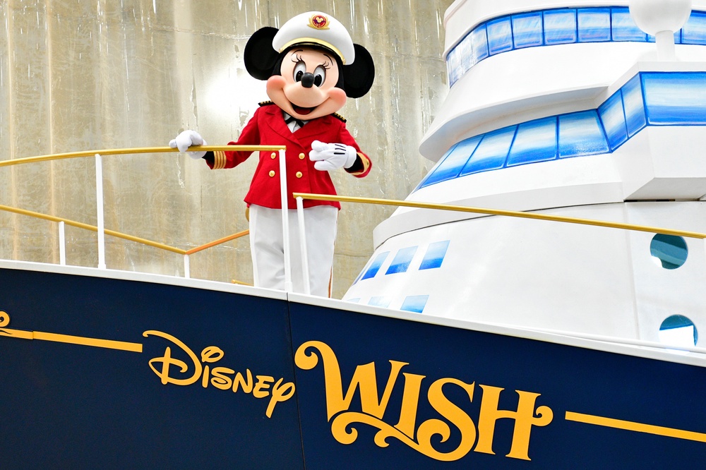 The Disney Wish – seen here as a float in the Macy's Thanksgiving Day Parade – is at the center of a lawsuit involving a fall in the ship's theater during a Thanksgiving cruise (Getty)