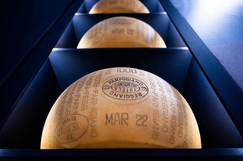 Social media posts claimed that Italy's extreme temperatures were endangering both the traditional cheese and its primary storage bank (AFP via Getty Images)