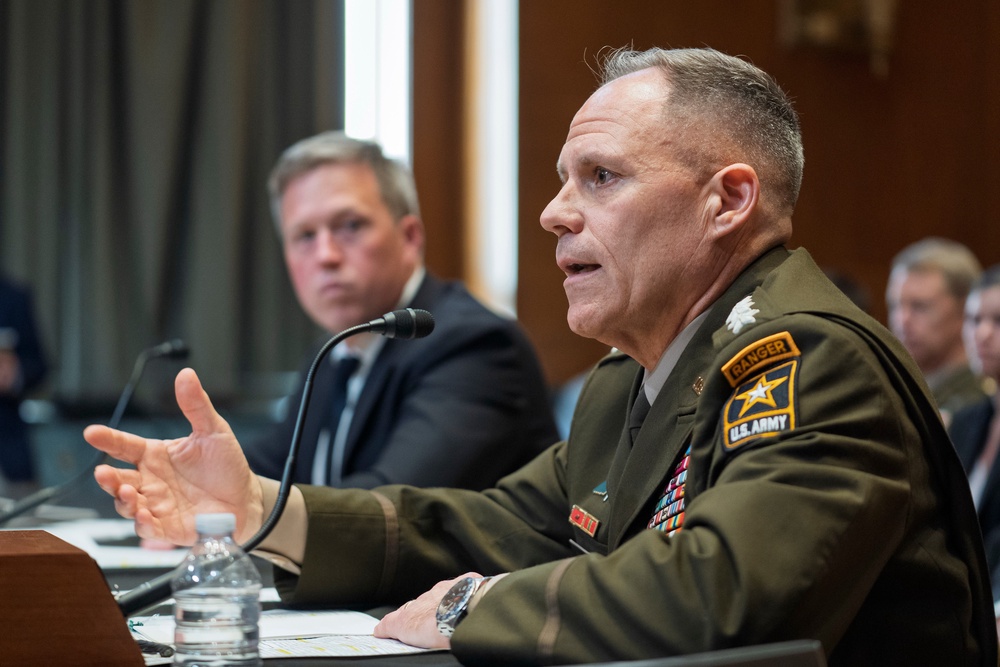 Gen. Christopher LaNeve, vice chief of staff of the Army, testifies at the Capitol in Washington, May 19, 2026. (AP Photo/J. Scott Applewhite, File) (Copyright 2026 The Associated Press. All rights reserved)