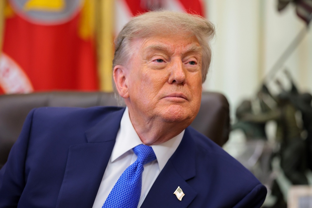 President Donald Trump talked about Iran, the economy and mending fences during his first public conversation with Michael Cohen, his former fixer, in eight years (Getty)