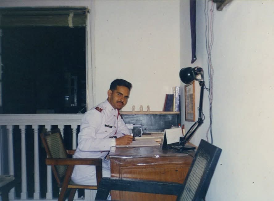 Ankur Chaturvedi during his training at the National Defence Academy, before being boarded out in 1996 (Supplied)