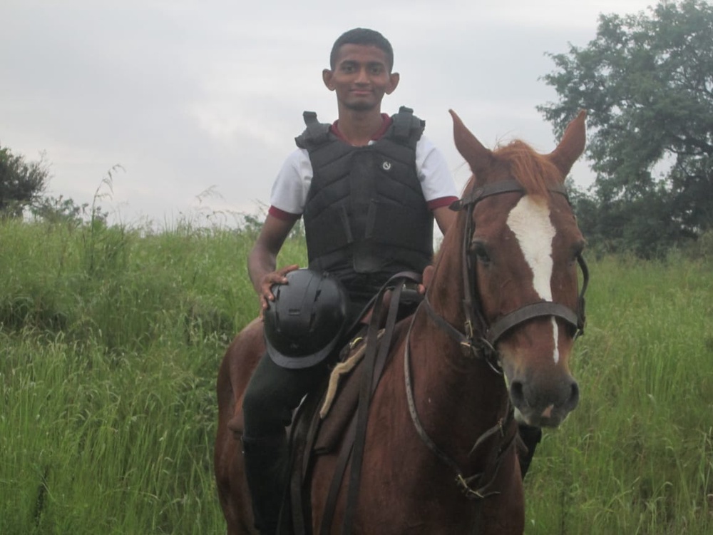 Pratham Mahale during his NDA training in Khadakwasla, Pune, Maharashtra (Supplied)