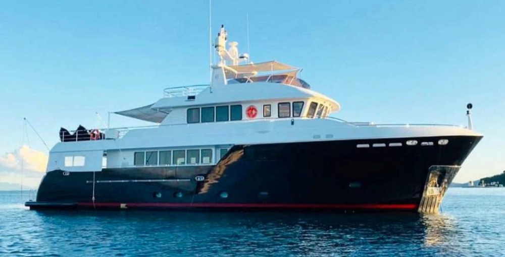 The picture of the yacht Gibson told one victim he was considering buying (Avon and Somerset Police)