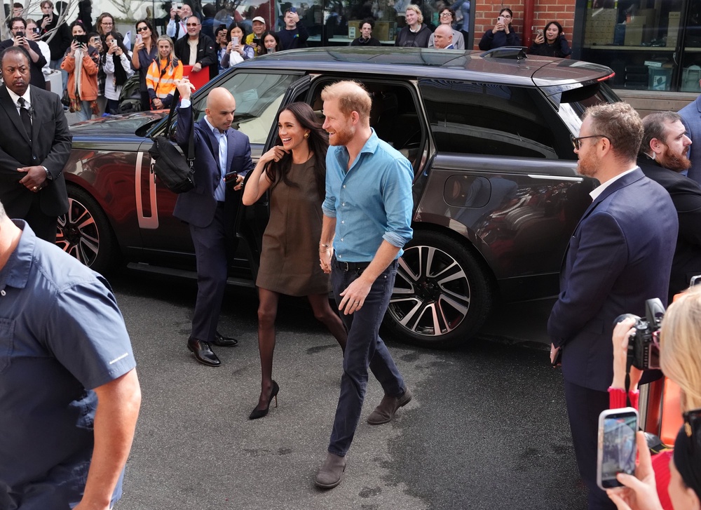 There is a question mark over who will pay for the couple’s security (Jonathan Brady/PA)