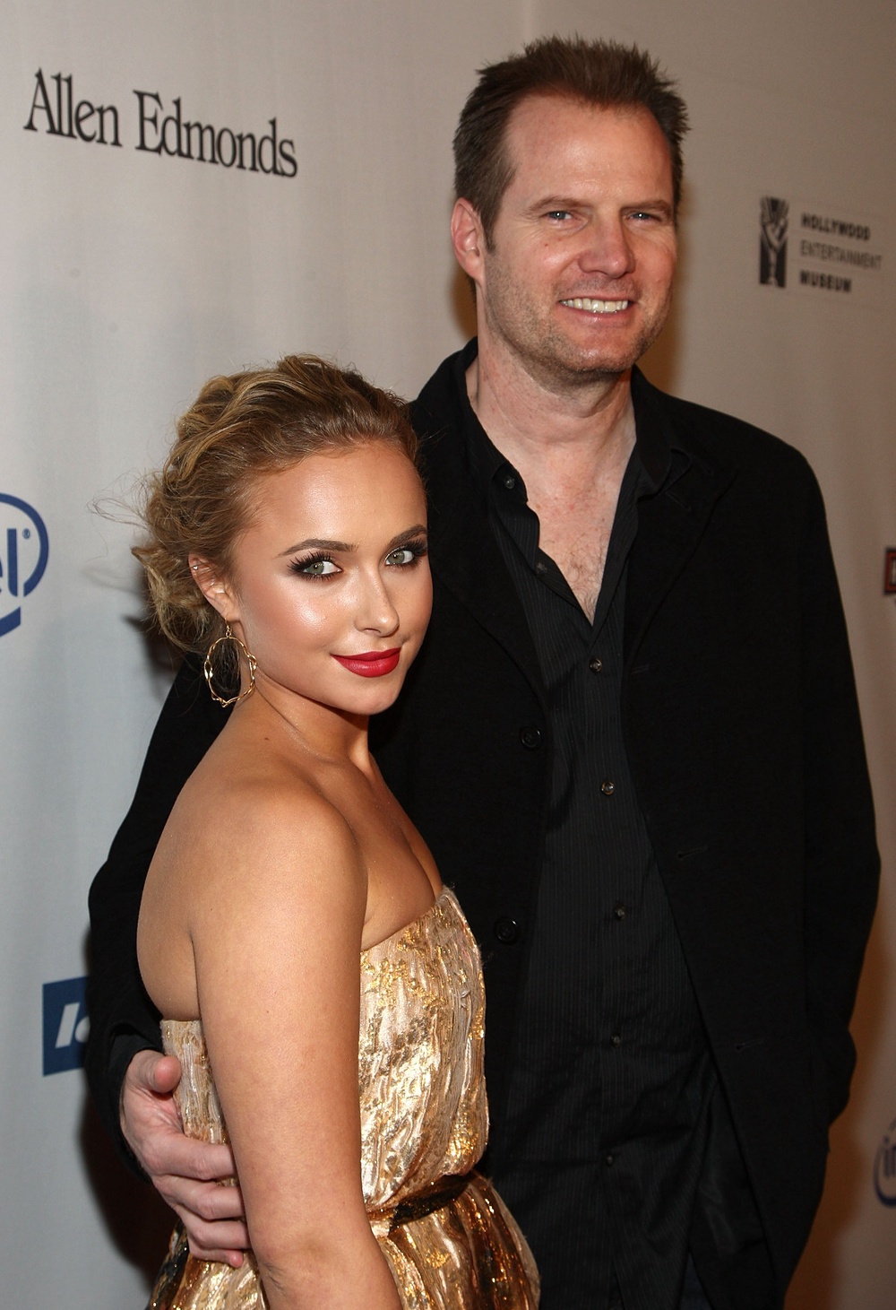 Hayden Panettiere (L) and actor Jack Coleman at the Hollywood Entertainment Museum's Hollywood Legacy Awards XI honoring the cast of 'Heroes' in 2008 (Getty)