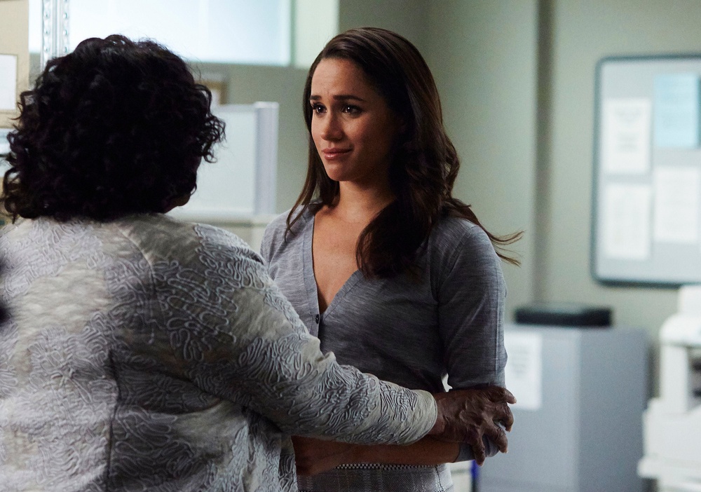 Meghan made her name when she played Rachel Zane in US legal drama suits (Shane Mahood/USA Network/PA) (PA Media)