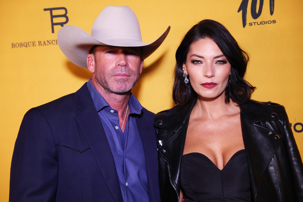Taylor Sheridan with his wife Nicole (Getty)