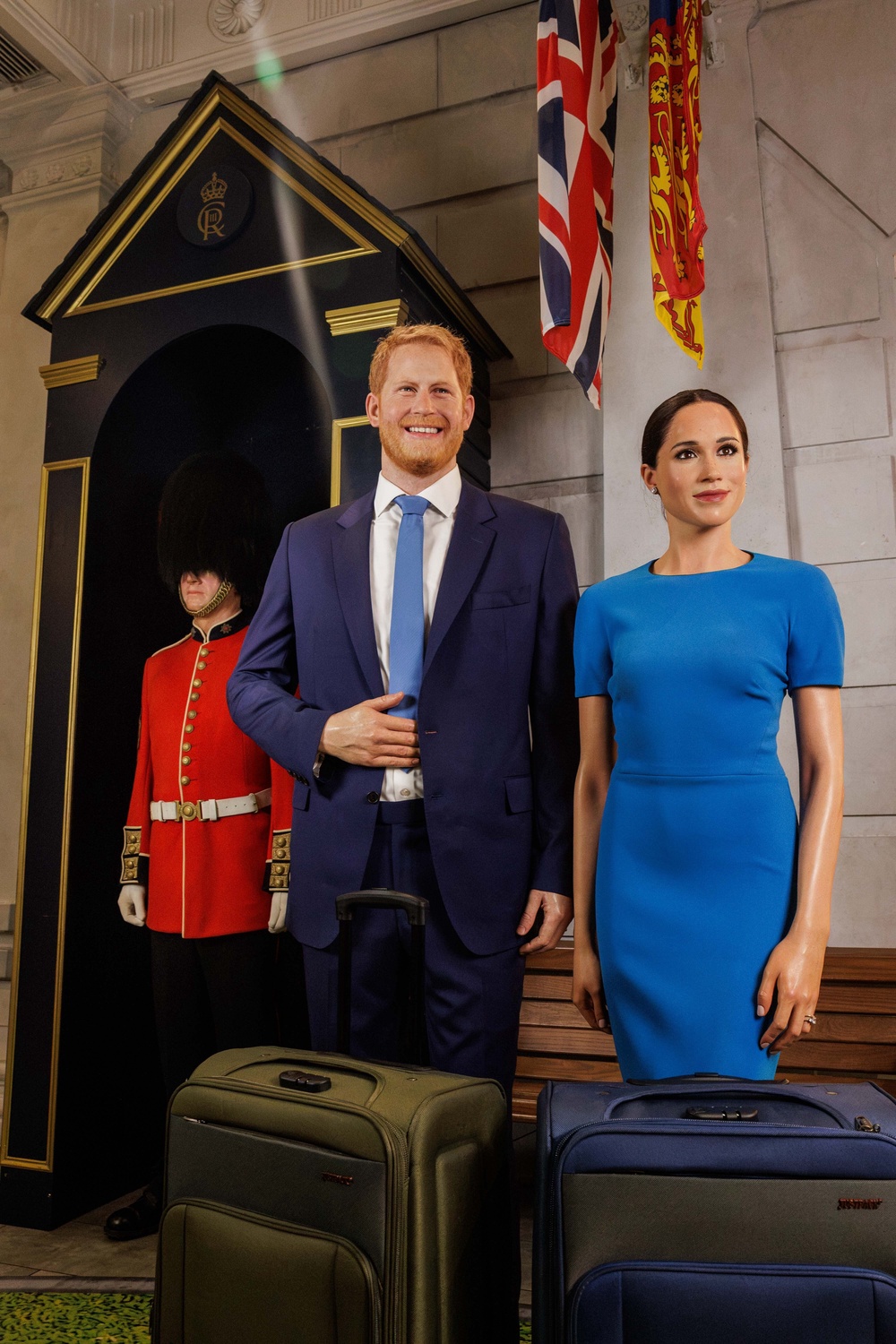 The waxworks have been moved to mark Harry and Meghan’s return to the UK (Ben Gregory-Ring/Madame Tussauds London/PA) (PA Media)