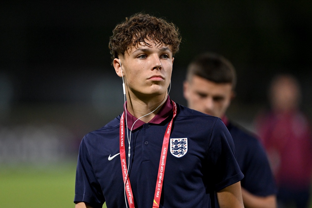 Igor Tyjon of England during the FIFA Under-17 World Cup 2025 (Getty)