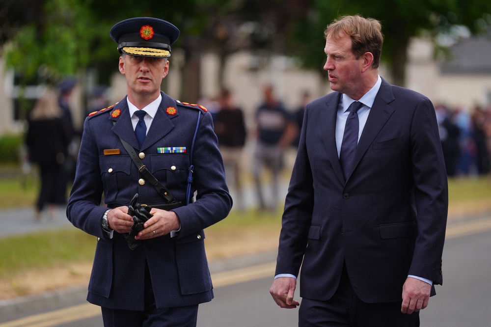 Garda Commissioner Justin Kelly and Justice Minister Jim O’Callaghan (Brian Lawless/PA) (PA Wire)