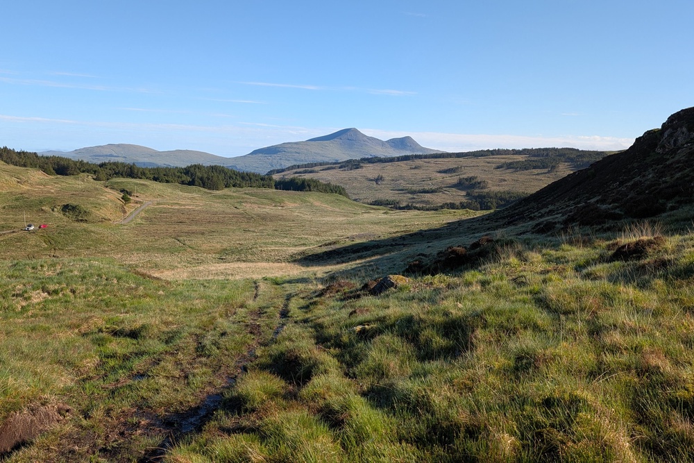 Hiking in south Mull with views of Ben More (Julia Clarke)