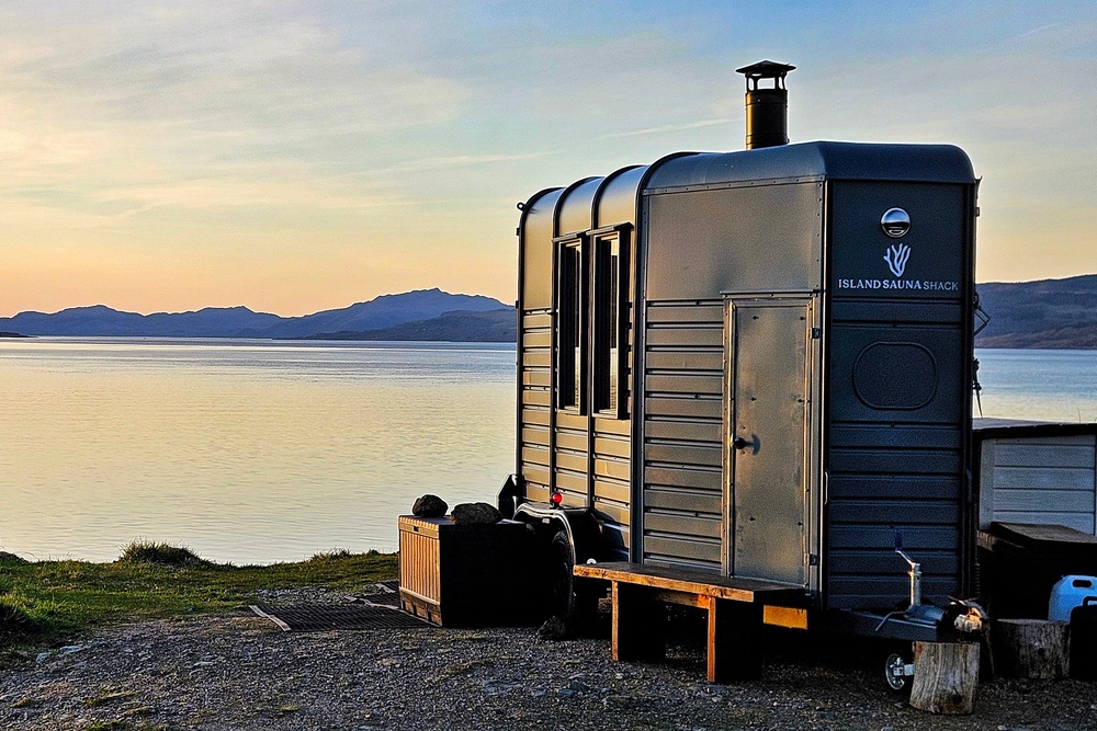 The Island Sauna Shack is found in Salen Bay (The Island Sauna Shack)