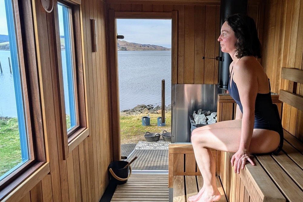 Watching a seal from Island Sauna Shack (Julia Clarke)