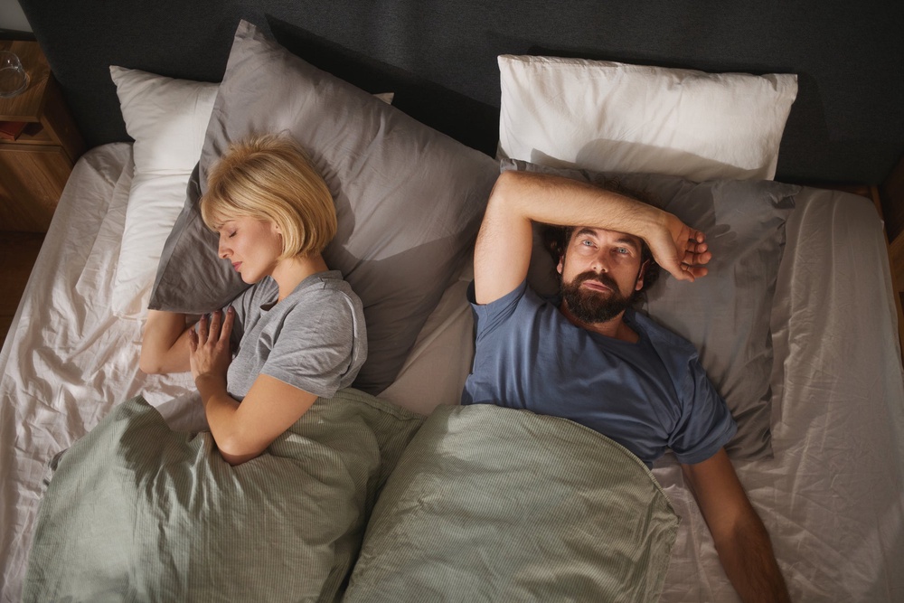 Lots of people think they sleep better when they’re with a partner, because they feel safer and more comfortable, but this doesn’t always improve their actual quality of sleep (Getty Images)