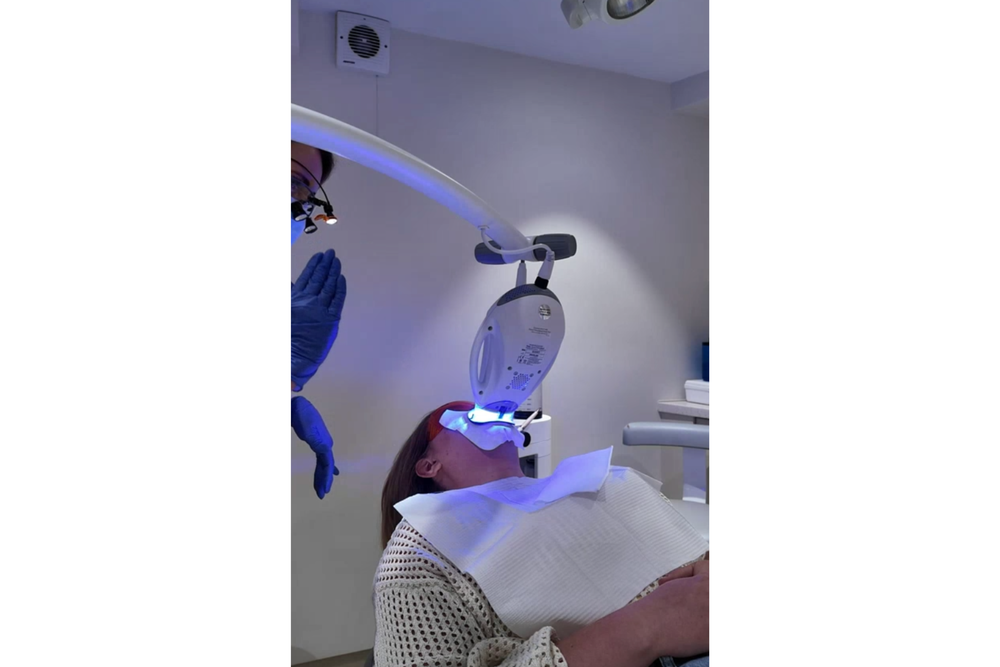The lamp unit is comparable to the size of a melon (Lucy Smith/The Independent)