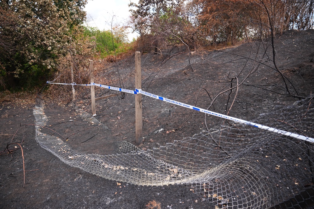 Police tape near to the scene (James Manning/PA) (PA Wire)
