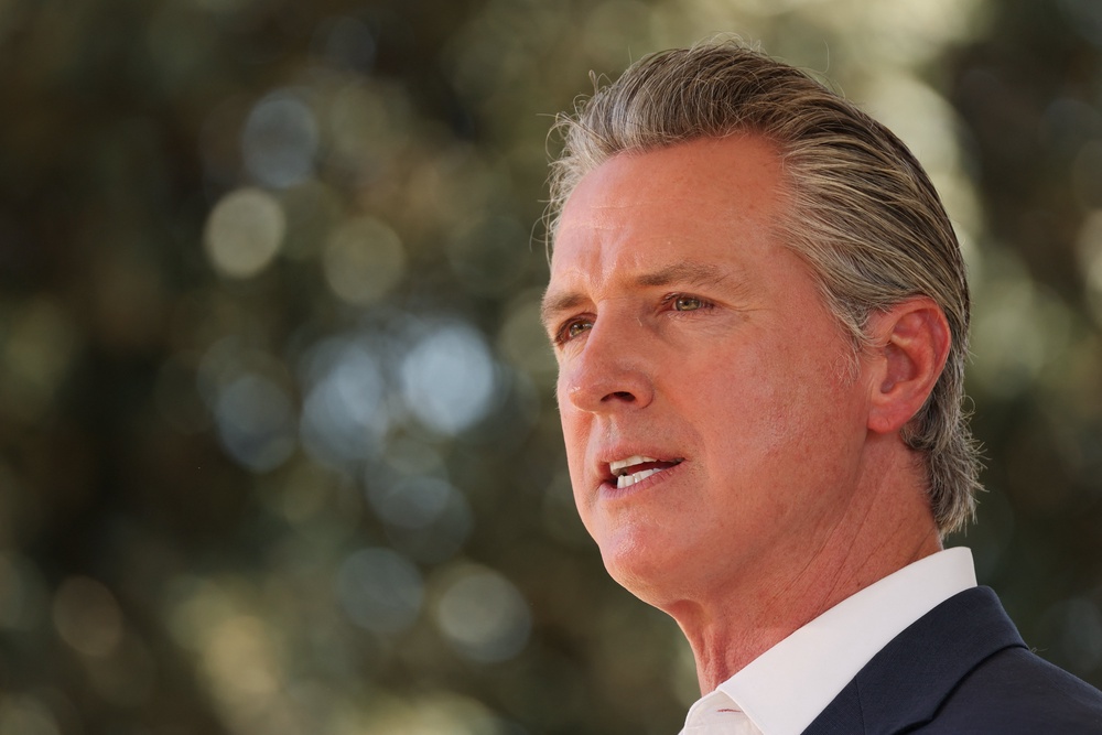 California Gov. Gavin Newsom was one of many Golden State lawmakers incensed by the president’s remarks (AFP/Getty)