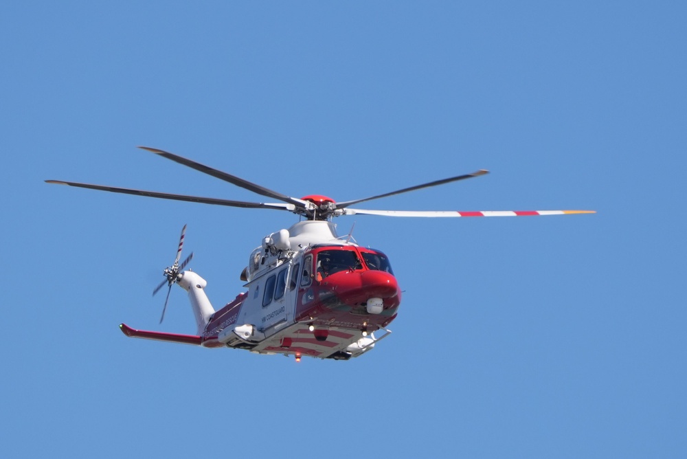 A Coastguard helicopter was involved in the search (Gareth Fuller/PA) (PA Archive)