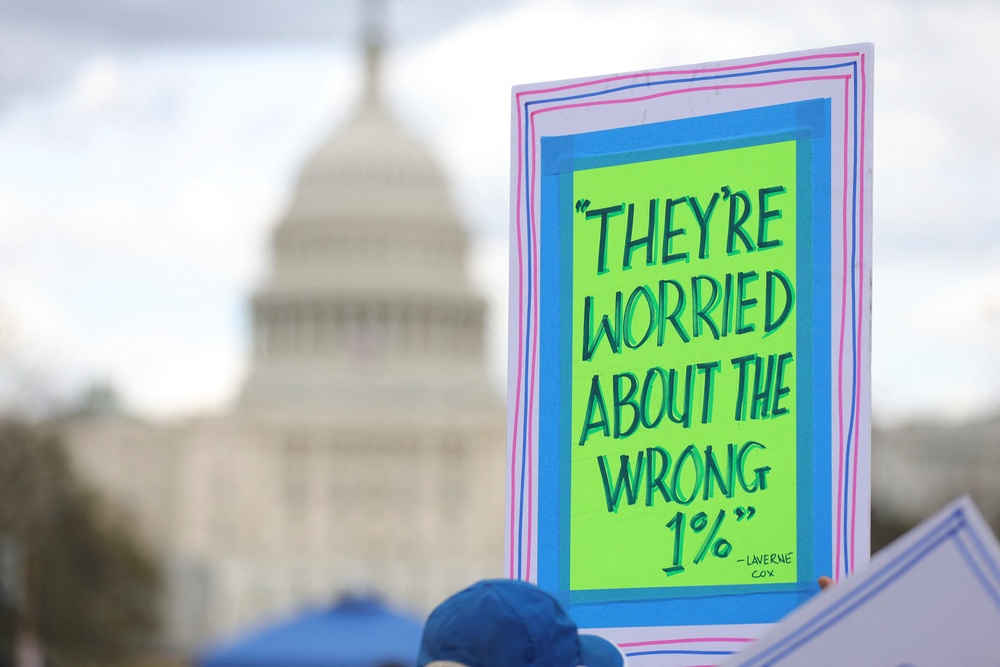 The group was described as ‘untrue and inflammatory’ by critics and accused of ‘fear-mongering about gender ideology in schools’ (AFP/Getty)