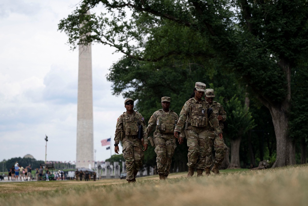 National Guard deployments in Washington DC have cost roughly $1.65 million a day (AFP/Getty)