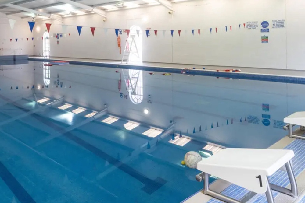 The property has both an inside and an outdoors swimming pool (Sanderson Weatherall)