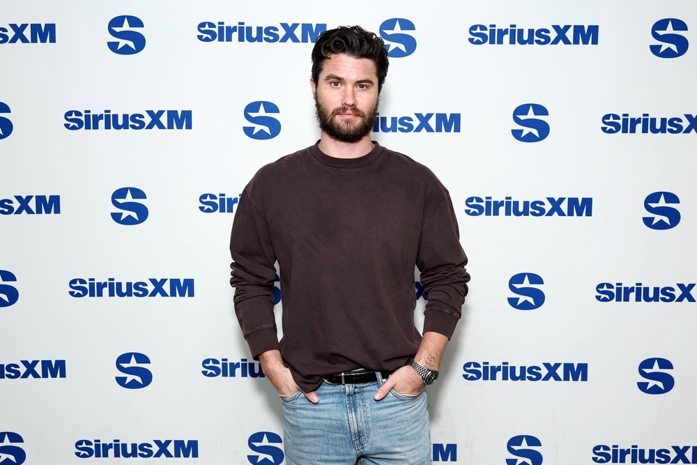 Chase Stokes attends SiriusXM's Front Row with the cast of 'Outer Banks' (Getty)