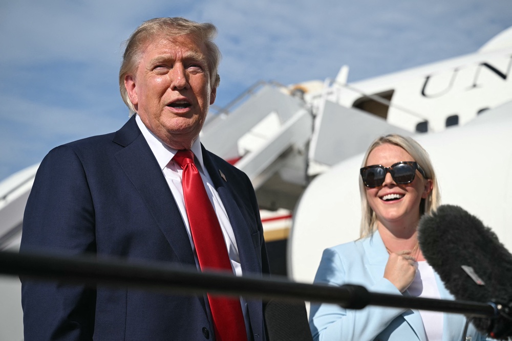 ‘I have never had so many job applications in my life,’ Trump said. ‘They all want that job. They love that job’ (AFP/Getty)