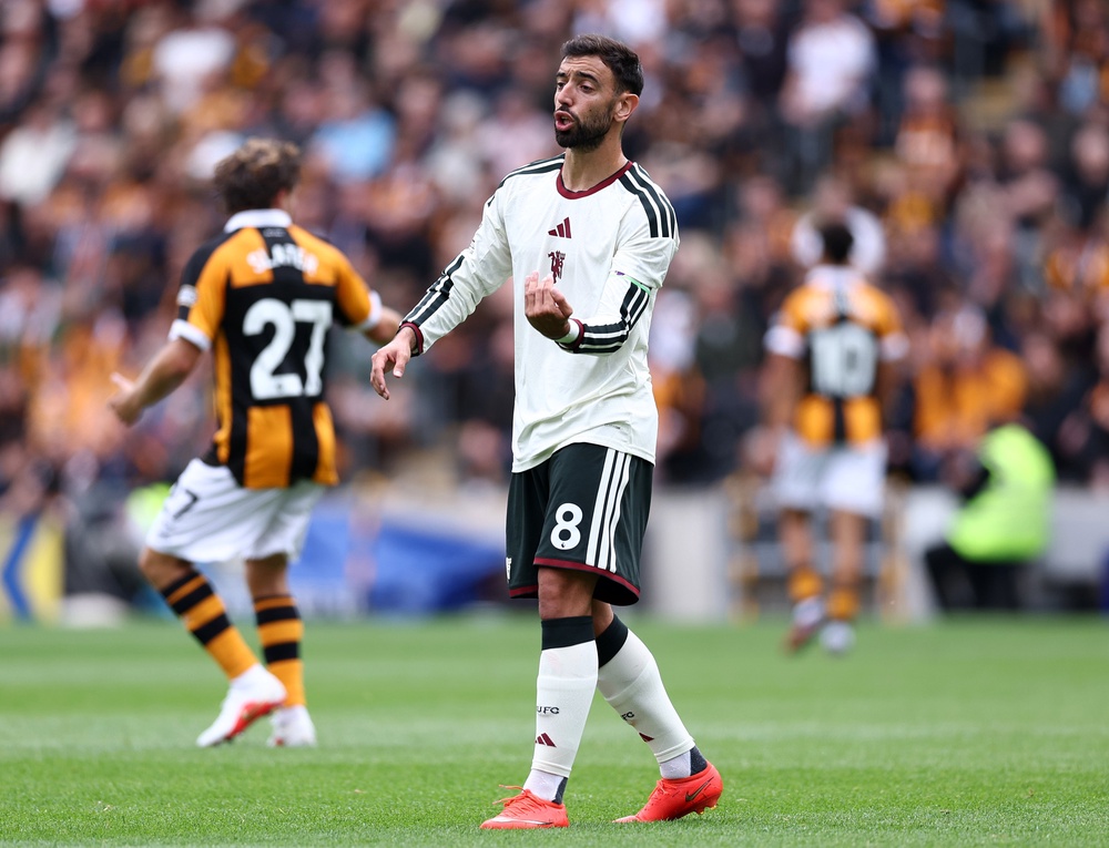 Bruno Fernandes questioned why United made the 'same mistakes as we did last season, [in] every away game' (Getty)