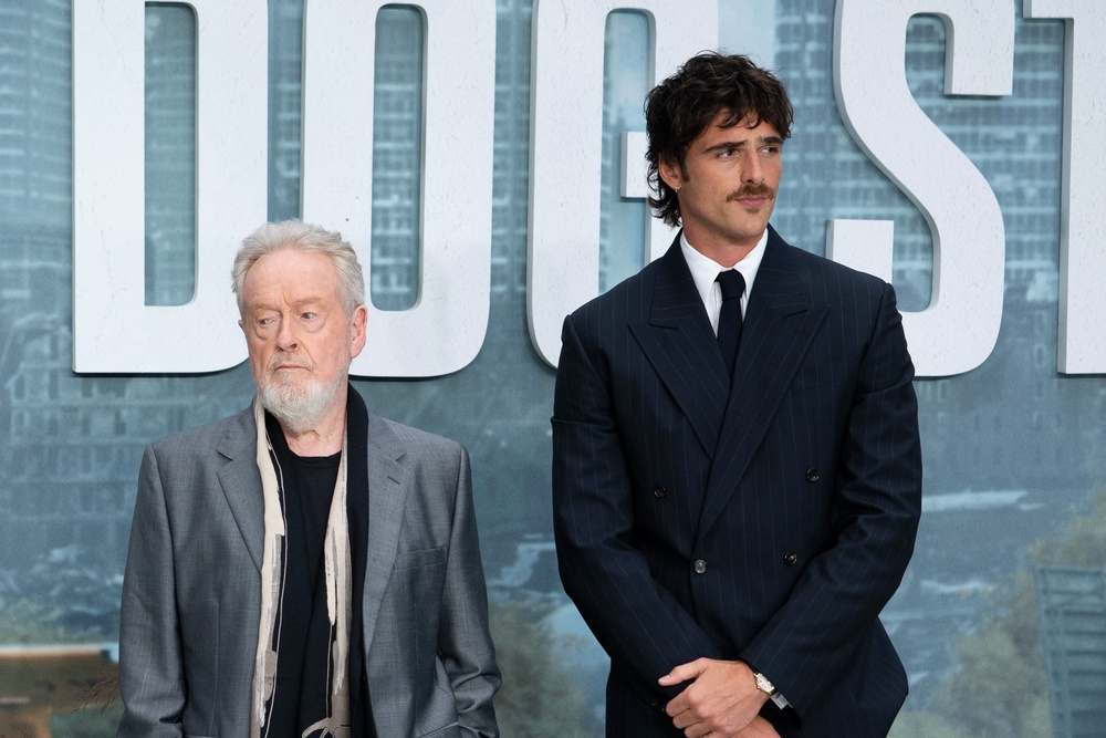 Ridley Scott and Jacob Elordi at the premiere of 'The Dog Stars' (Getty)