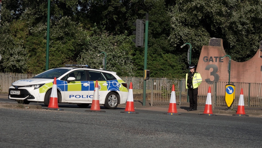 The scene near the A66 in South Bank, near Middlesbrough, following a fatal crash involving a police car and a Volkswagen Passat (Richard McCarthy/PA) (PA Wire)