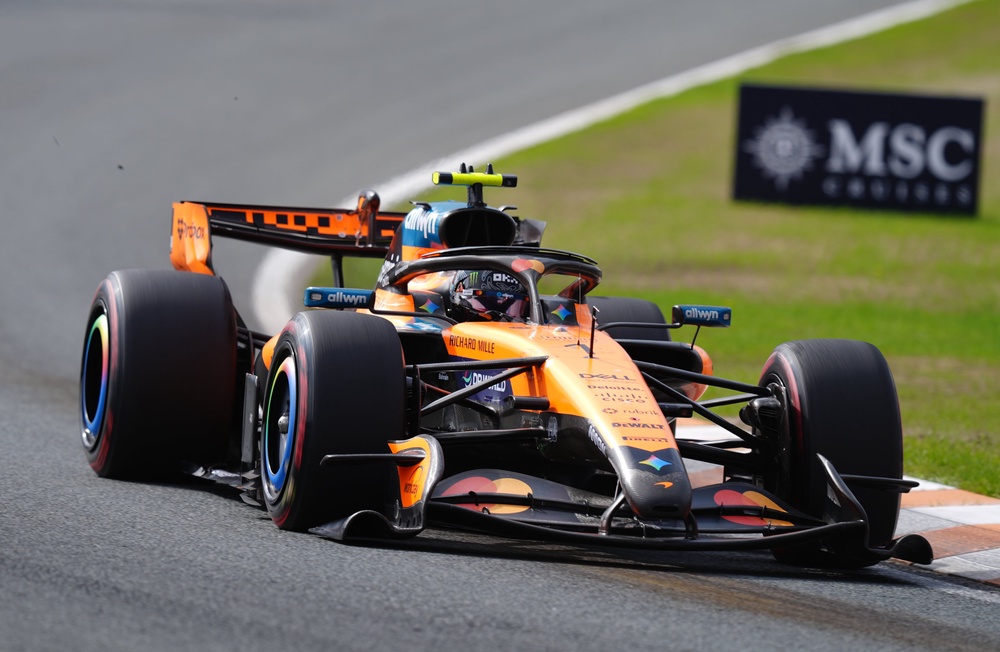 Norris won from pole after an action-packed grand prix (PA)