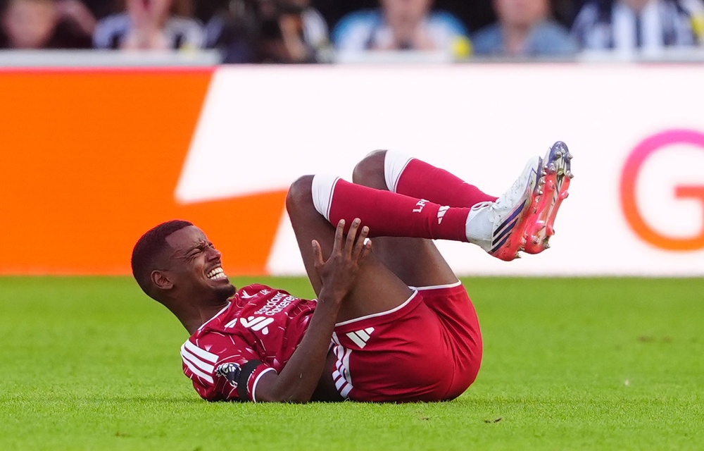 Isak was crunched by a Newcastle challenge which pleased the home crowd (PA)