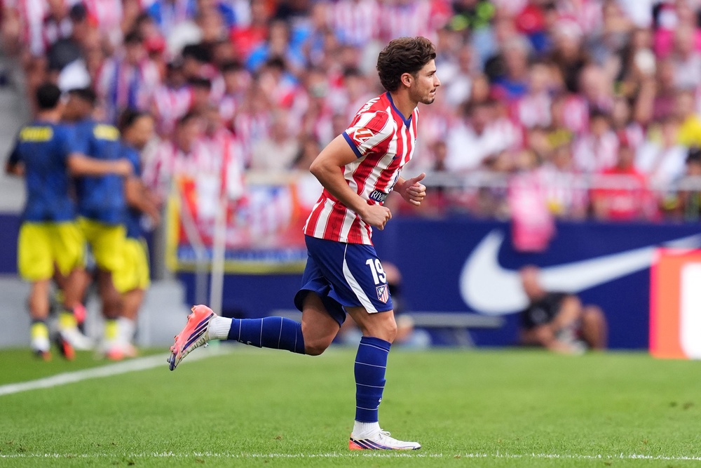 Julian Alvarez was jeered as he entered the fray on his Atletico return (Getty)