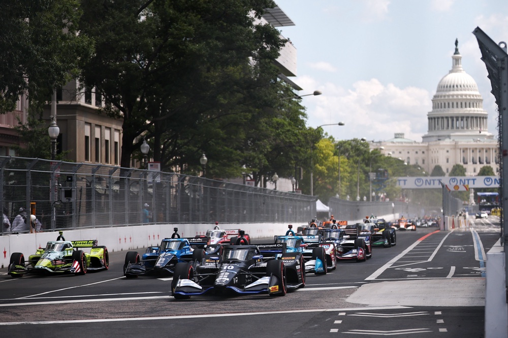 For the first time, the streets of Washington, D.C. transformed to host an IndyCar race, where 25 drivers completed 147 laps around a circuit in the nation’s capital (Getty)