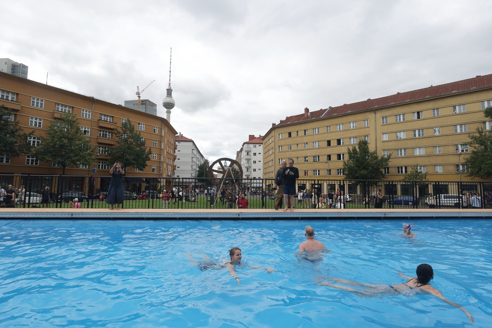 The far right AfD party claimed the swimming session was “apartheid” (Getty)