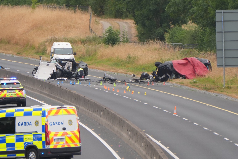 The scene after the collision (Niall Carson/PA) (PA Wire)