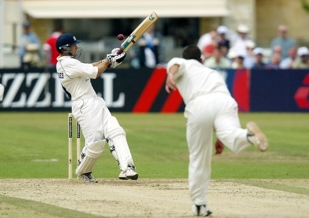 Jonty Rhodes bats during his playing career with Gloucestershire. (David Davies/PA) (PA Archive)