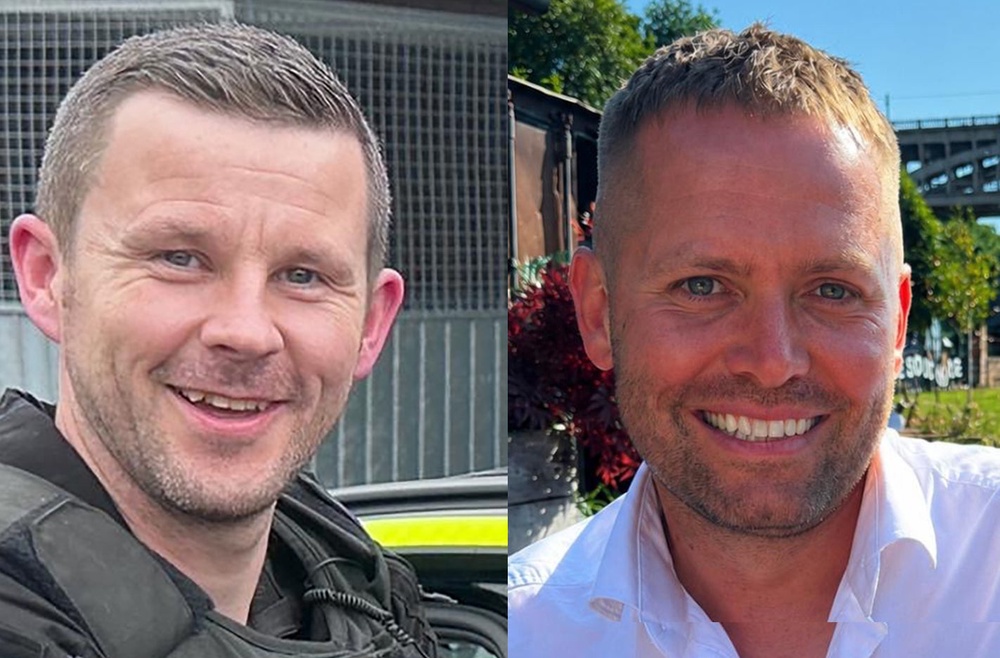 Pc Tom Clough (left) and Pc Matthew Blades (Cleveland Police/PA) (PA Media)