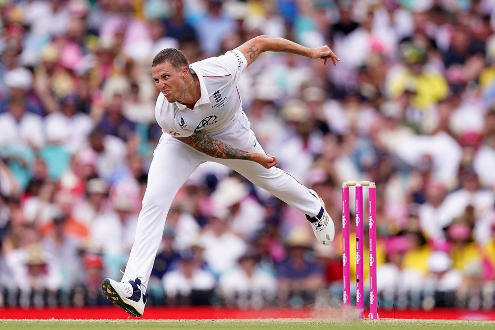 Brydon Carse last featured for England during the Ashes last winter (Robbie Stephenson/PA) (PA Archive)