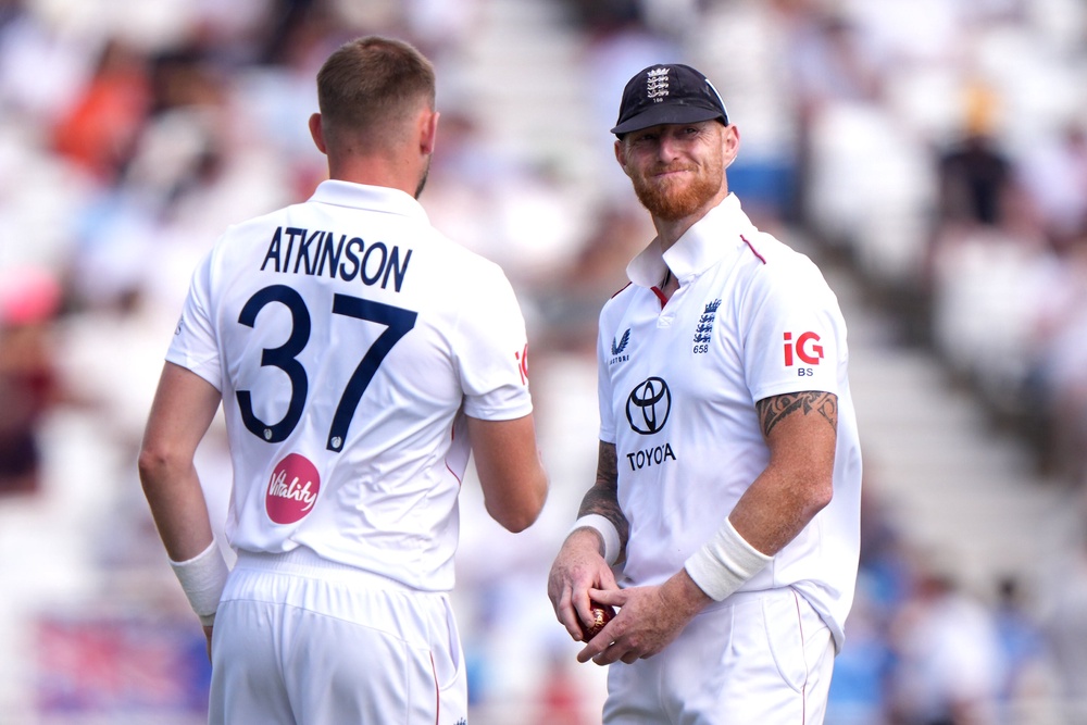 Ben Stokes (right) and Gus Atkinson (left) missed a Test after a nightclub incident earlier in the summer (Joe Giddens/PA) (PA Wire)