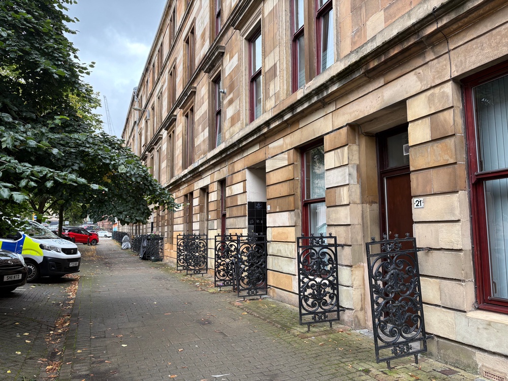 Officers were called out to Chancellor Street on Sunday afternoon, where Paul Lafferty, 50, and Gary Beaton, 54, were discovered with serious injuries (PA)