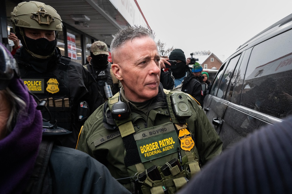 Bovino was a high profile figure in President Trump's immigration crackdown (AFP/Getty)